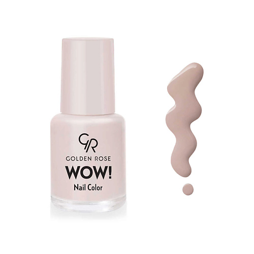 Где купить GOLDEN ROSE Лак для ногтей WOW! Nail Color Clear Golden Rose 
