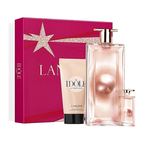 Где купить LANCOME Набор Idole Aura: Парфюмерная вода + Миниатюра + Крем для тела Lancome