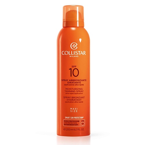 Где купить COLLISTAR Спрей для загара увлажняющий SPF10 Moisturizing Tanning Spray Collistar