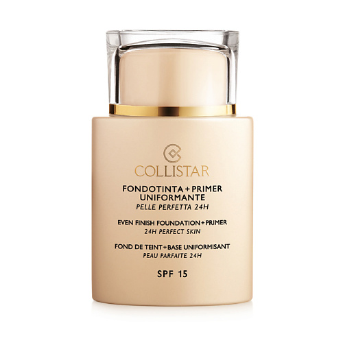 Где купить COLLISTAR База под макияж и тональное средство Even Finish Foundation + Primer SPF 15 Collistar