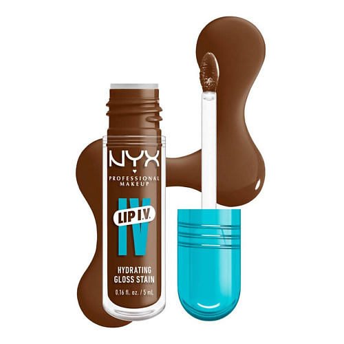 Где купить NYX Professional Makeup NYX PROFESSIONAL MAKEUP Увлажняющий блеск-тинт для губ Lip I.V. Hydrating Gloss Stain NYX Professional Makeup 