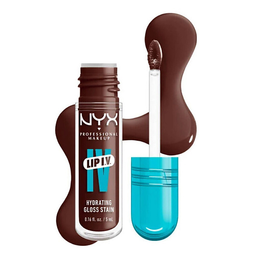 Где купить NYX Professional Makeup NYX PROFESSIONAL MAKEUP Увлажняющий блеск-тинт для губ Lip I.V. Hydrating Gloss Stain NYX Professional Makeup 