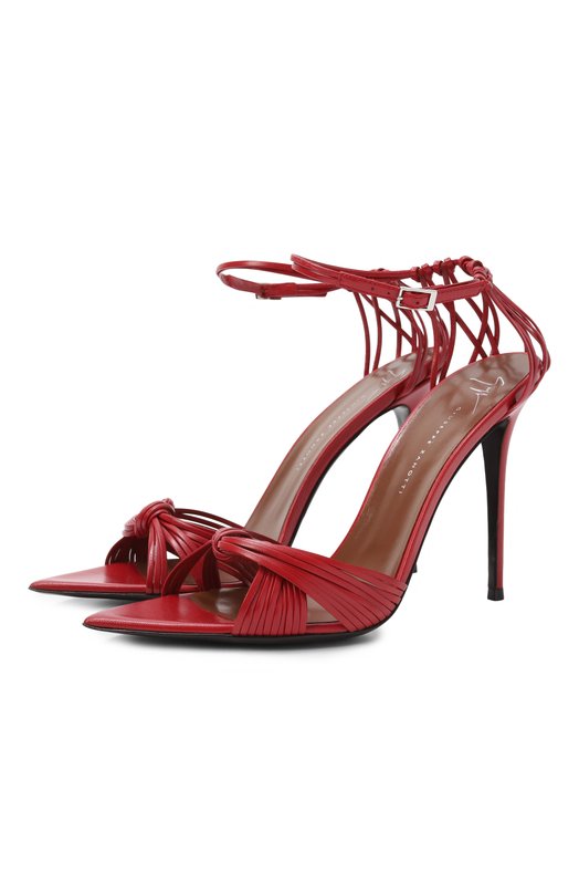 Где купить Кожаные босоножки Intriigo Knot 105 Giuseppe Zanotti Design Giuseppe Zanotti Design 