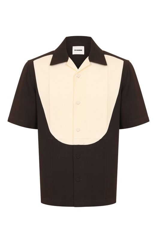 Где купить Рубашка из вискозы и шелка Jil Sander Jil Sander 
