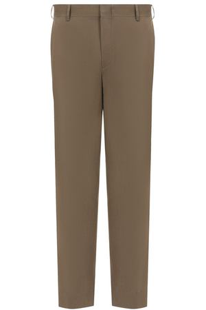 Брюки изо льна и хлопка Brioni