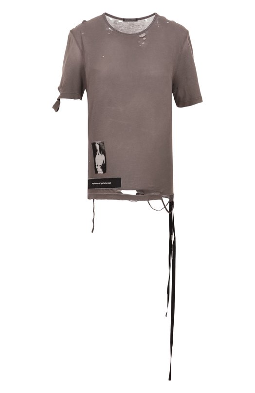 Где купить Хлопковая футболка Ann Demeulemeester Ann Demeulemeester