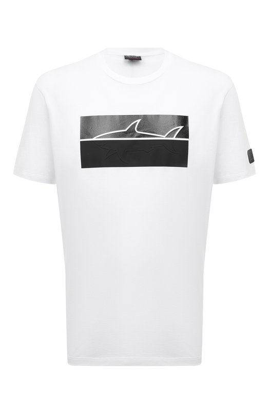 Где купить Хлопковая футболка Paul&Shark Paul&Shark