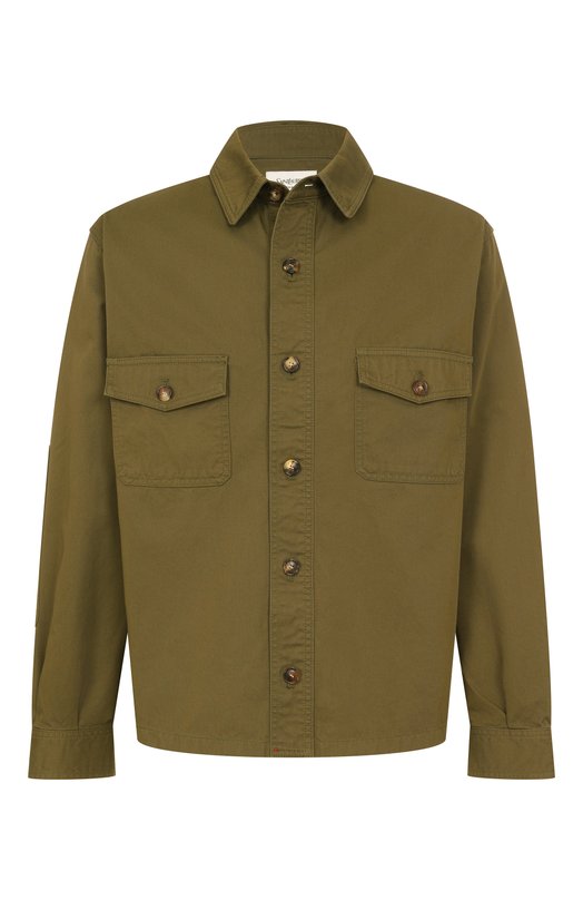 Где купить Хлопковая куртка-рубашка Saint Laurent Saint Laurent