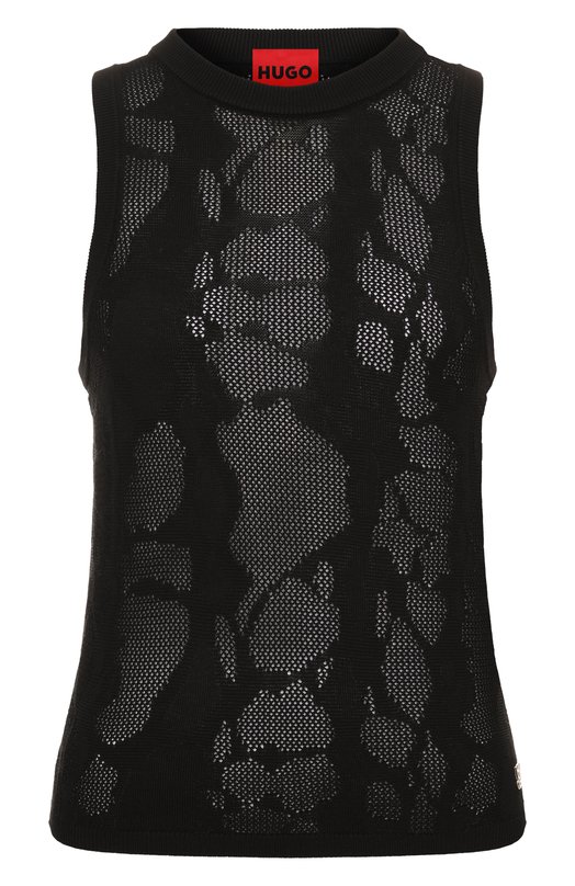 Где купить Топ из вискозы и хлопка HUGO Hugo Hugo Boss