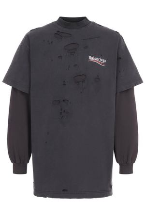 Хлопковый лонгслив Balenciaga