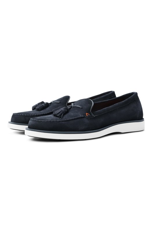 Где купить Замшевые лоферы Detroit Santoni Santoni