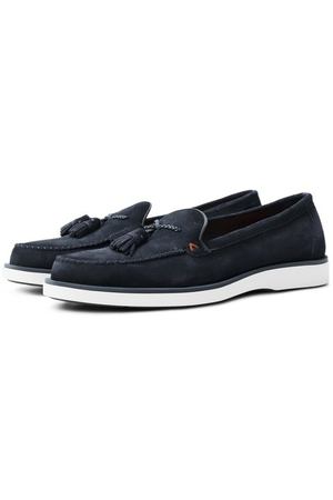 Замшевые лоферы Detroit Santoni