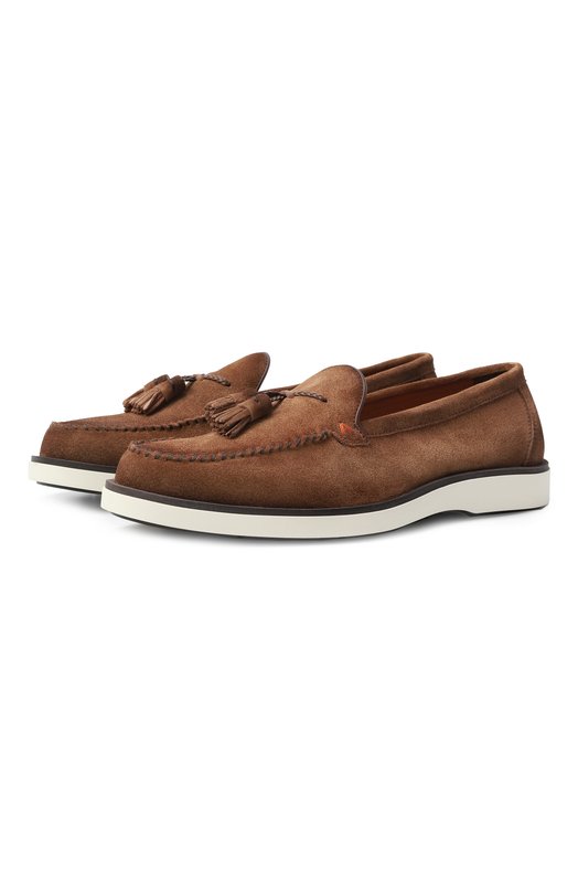 Где купить Замшевые лоферы Detroit Santoni Santoni