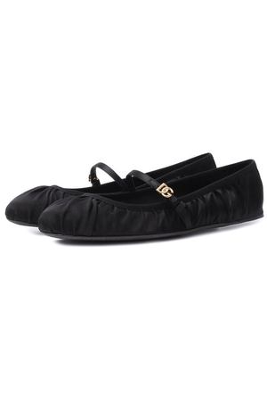 Текстильные балетки Vally Dolce & Gabbana