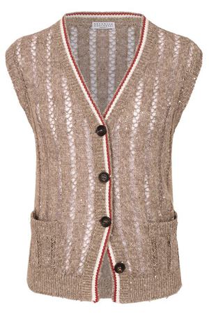 Льняной жилет Brunello Cucinelli