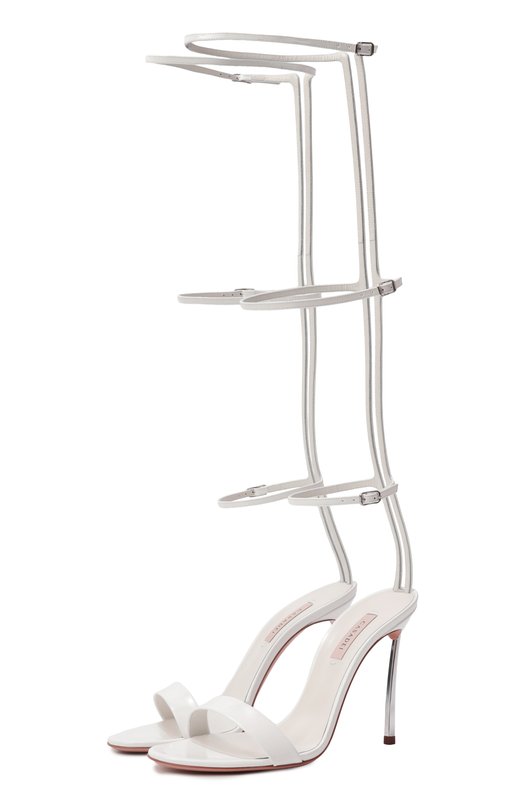 Где купить Кожаные босоножки Musa Blade 100 Casadei Casadei