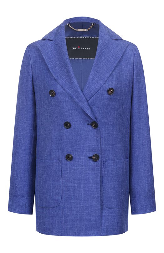 Где купить Жакет из шерсти и шелка Kiton Kiton