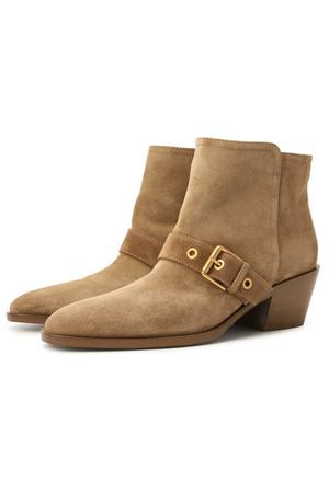 Замшевые ботильоны Gianvito Rossi