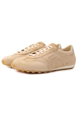 Замшевые кроссовки Santoni