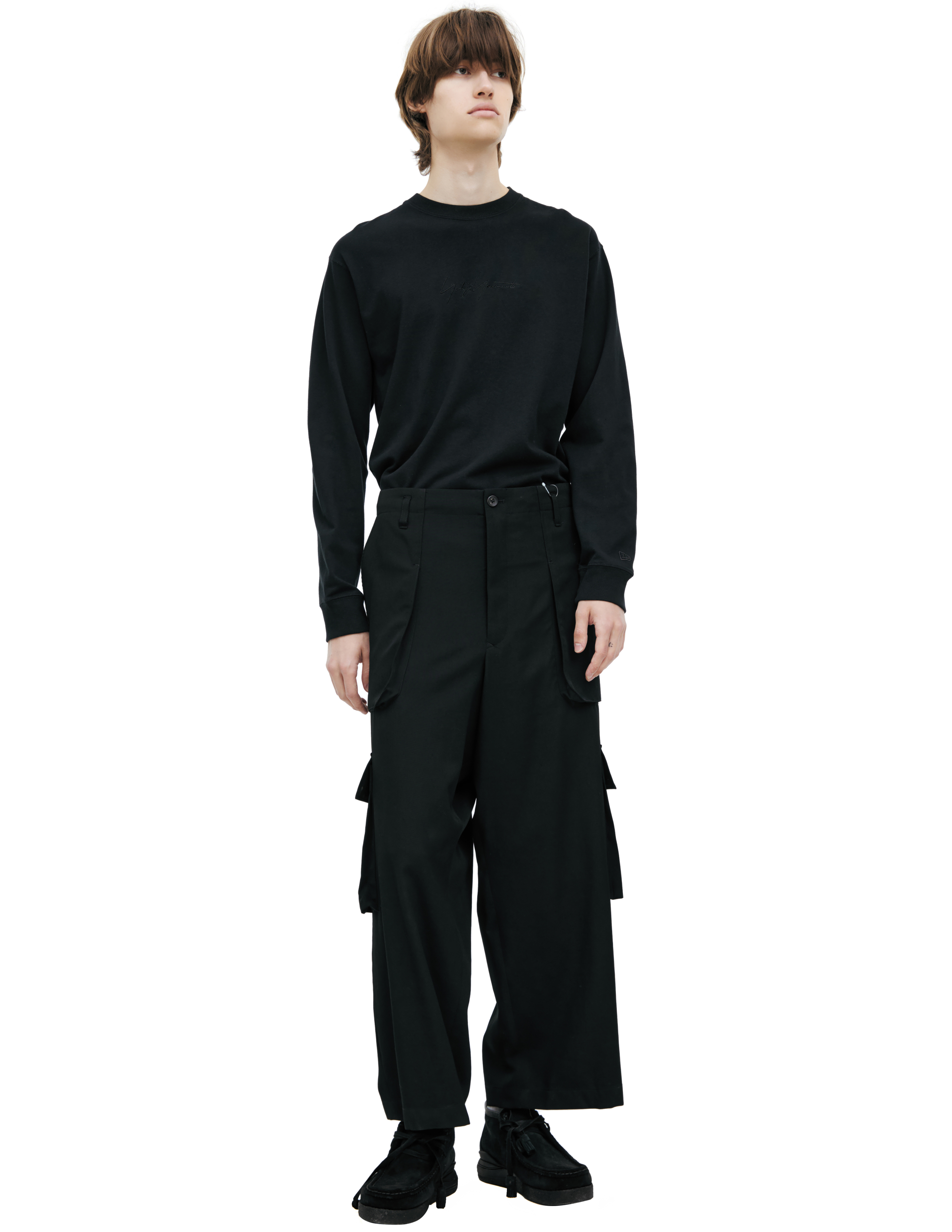 Где купить Черные брюки карго Yohji Yamamoto 