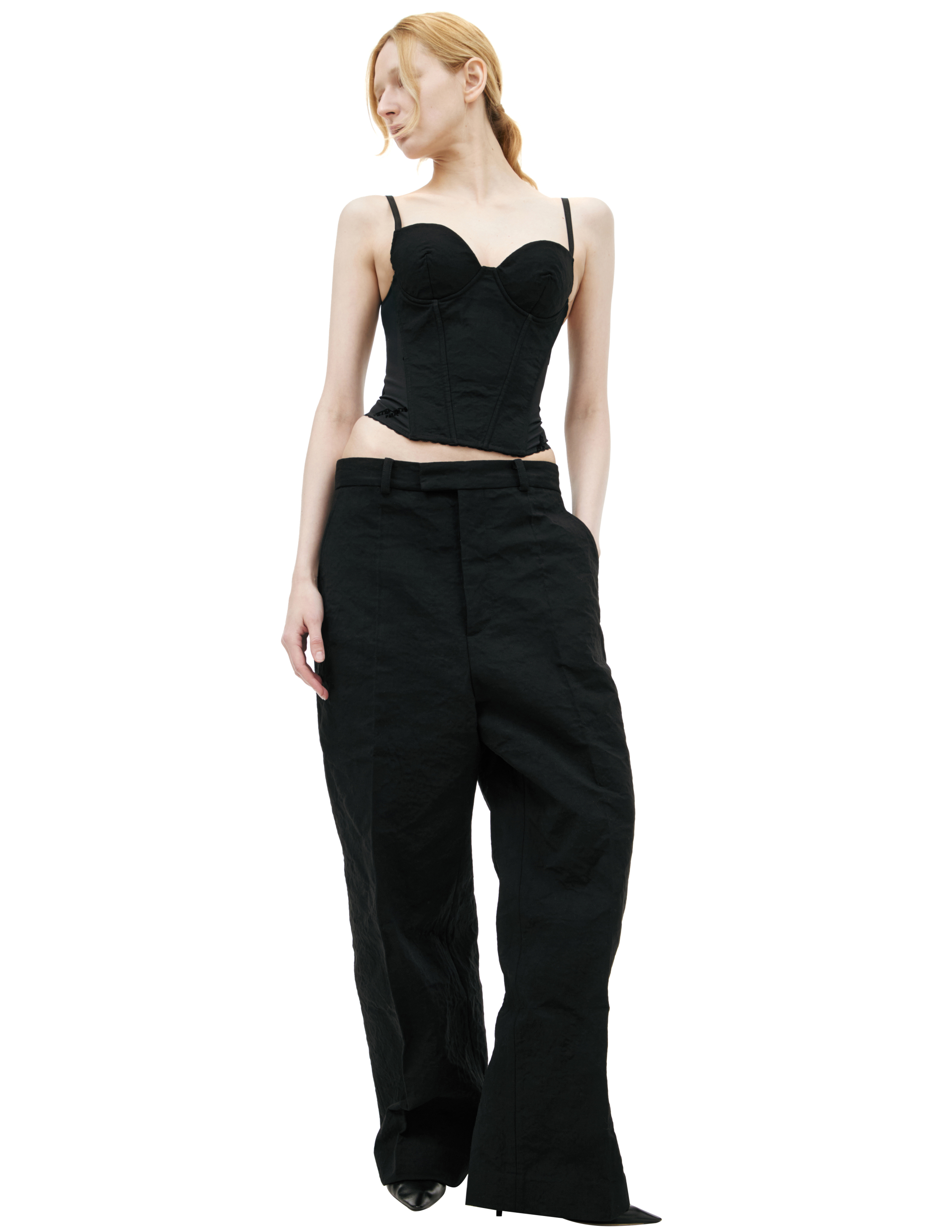 Где купить Черный корсет Vetements 