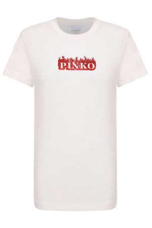 Хлопковая футболка Pinko