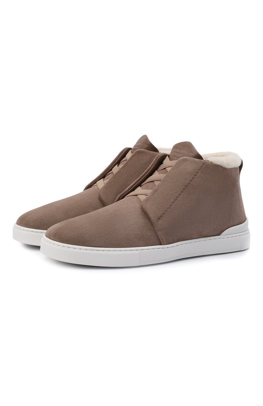 Где купить Замшевые кеды Triple Stitch Zegna Zegna