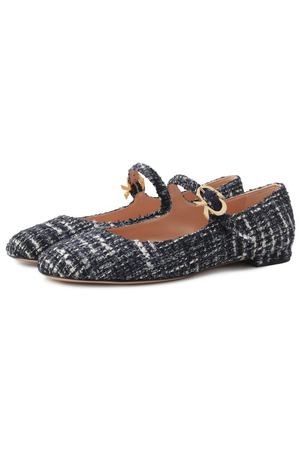 Текстильные балетки Mary Ribbon Gianvito Rossi