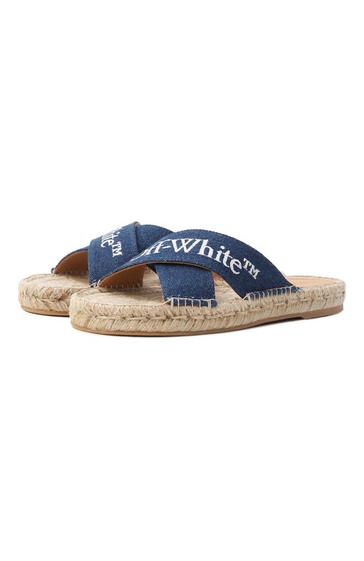 Где купить Текстильные шлепанцы Criss Cross Off-White Off-White