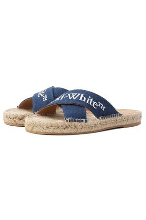 Текстильные шлепанцы Criss Cross Off-White