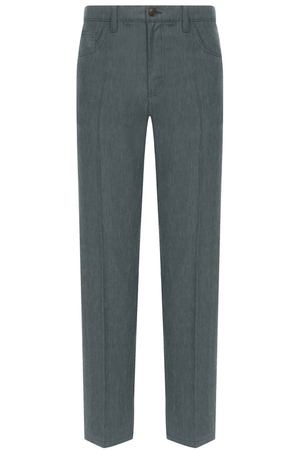 Брюки изо льна и шерсти Canali