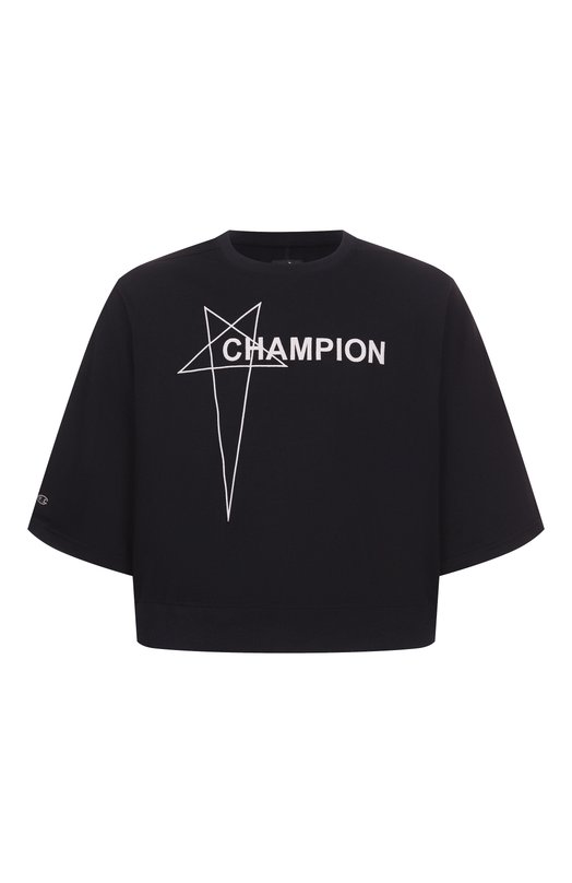 Где купить Хлопковая футболка Rick Owens x Champion Rick Owens Rick Owens