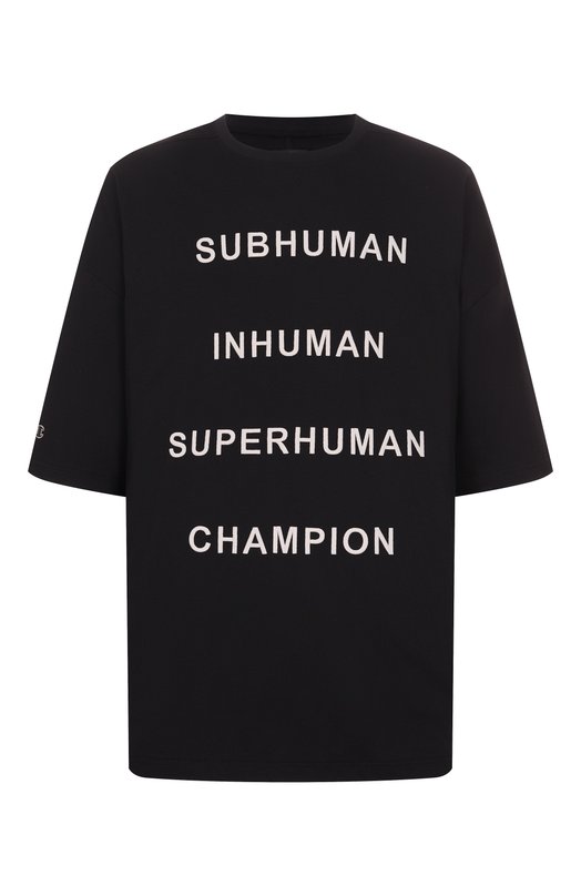 Где купить Хлопковая футболка Rick Owens x Champion Rick Owens Rick Owens