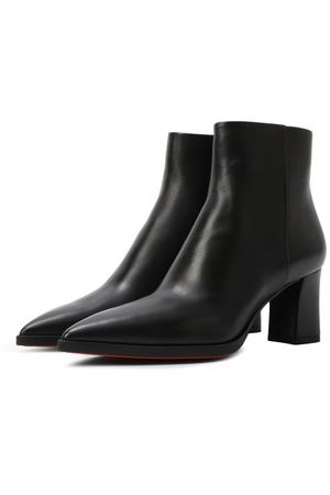 Кожаные ботильоны Santoni