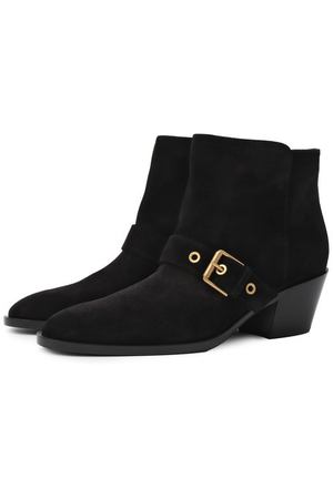 Замшевые ботильоны Gianvito Rossi