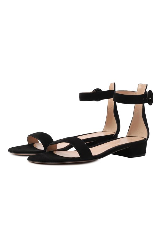 Где купить Замшевые сандалии Portofino Gianvito Rossi Gianvito Rossi 