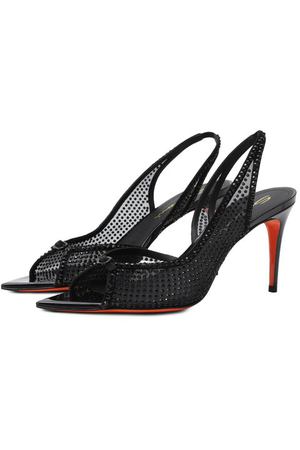 Комбинированные босоножки Santoni