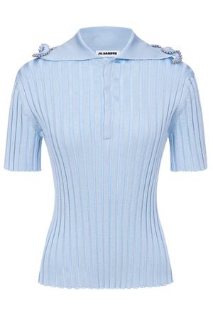 Поло из вискозы Jil Sander