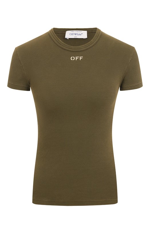 Где купить Хлопковая футболка Off-White Off-White