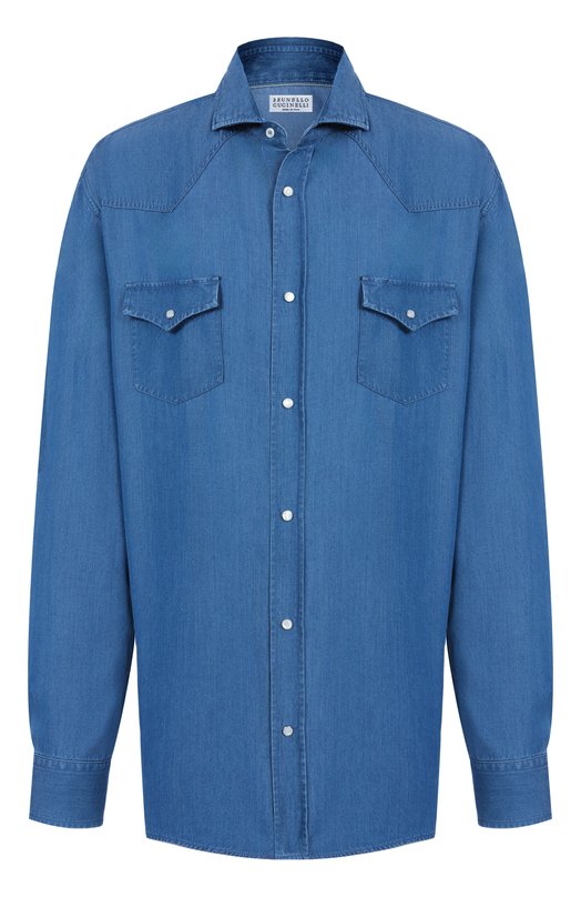Где купить Джинсовая рубашка Brunello Cucinelli Brunello Cucinelli