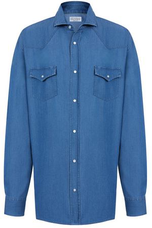 Джинсовая рубашка Brunello Cucinelli
