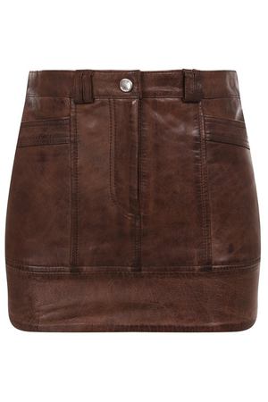 Кожаная юбка Pinko