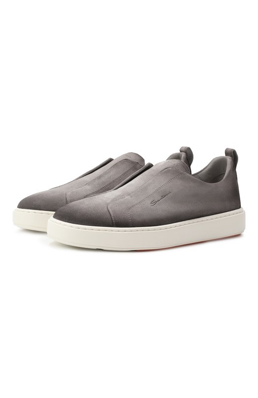 Где купить Замшевые кеды Cleanic Santoni Santoni 