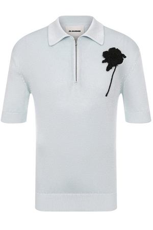 Поло из хлопка и льна Jil Sander