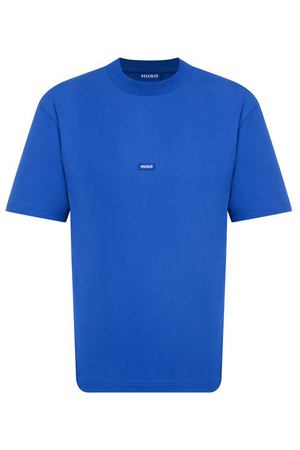 Хлопковая футболка HUGO Blue