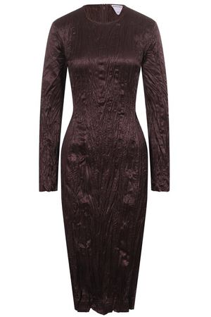 Атласное платье Bottega Veneta