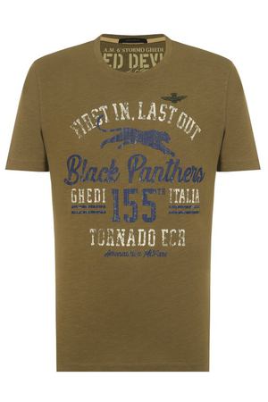 Хлопковая футболка Aeronautica Militare