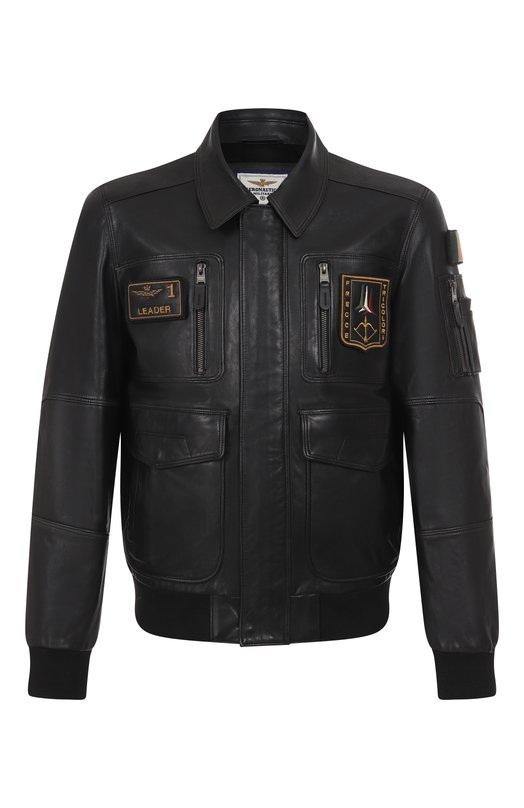 Где купить Кожаный бомбер Aeronautica Militare Aeronautica Militare