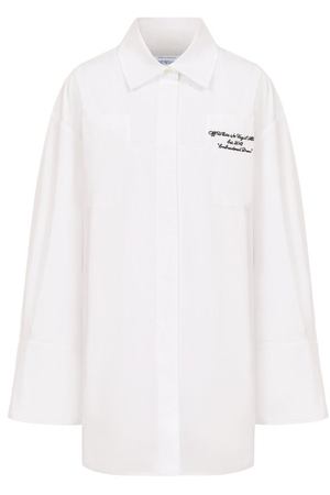 Хлопковое платье-рубашка Off-White