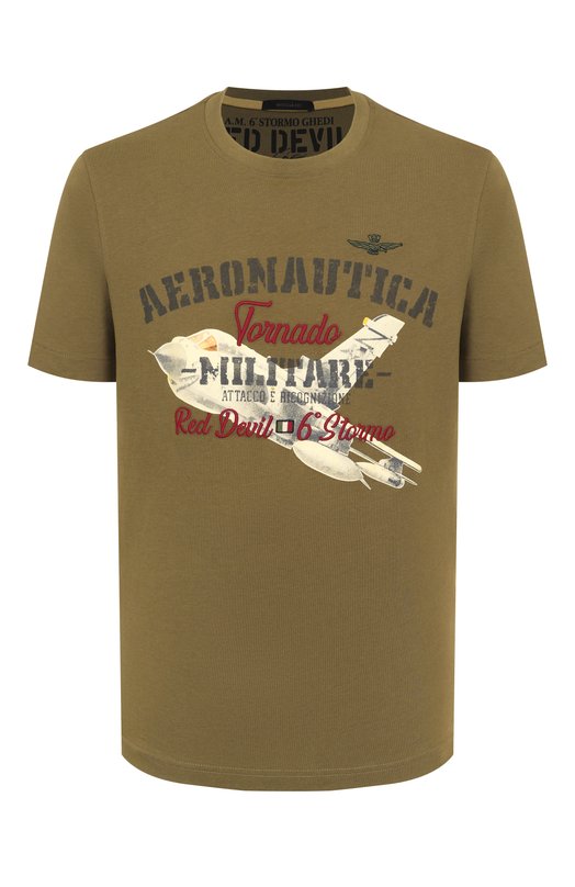Где купить Хлопковая футболка Aeronautica Militare Aeronautica Militare